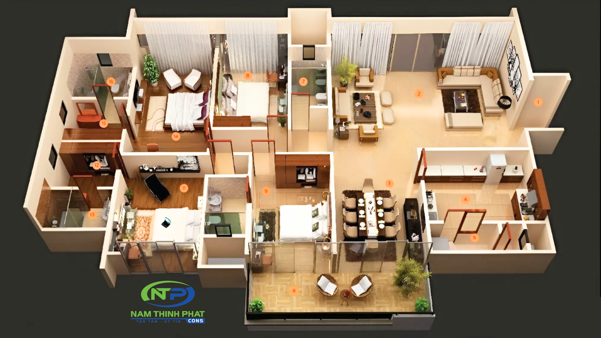 Bảng Giá Thiết Kế Thi Công Nội Thất Căn Hộ Chung Cư Mới Nhất