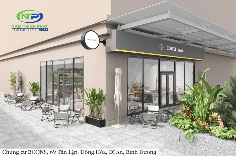 Nam Thịnh Phát Thiết Kế Nội Thất Coffee Way - Làng Đại Học: Không Gian Sáng Tạo và Hiện Đại