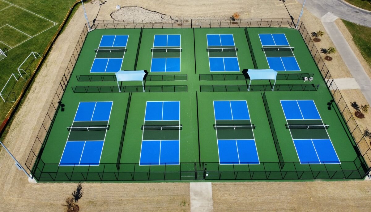 thiết kế thi công sân pickleball