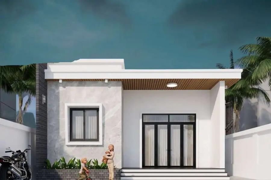 Mẫu nhà cấp 4 mái bằng