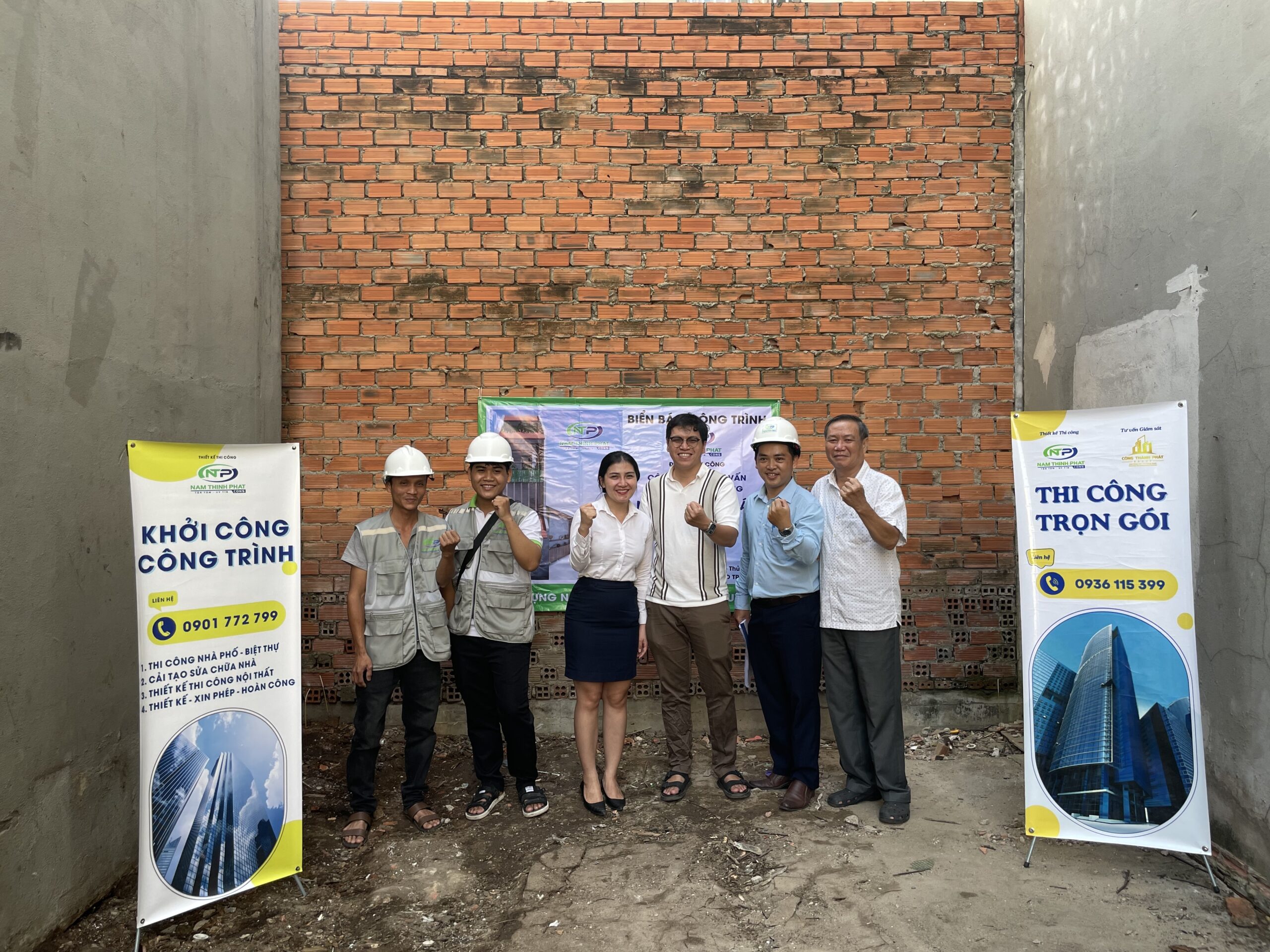 khởi công xây dựng nhà phố