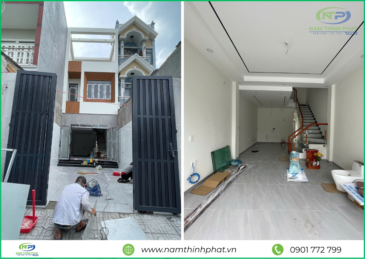 thi công trọn gói nhà phố