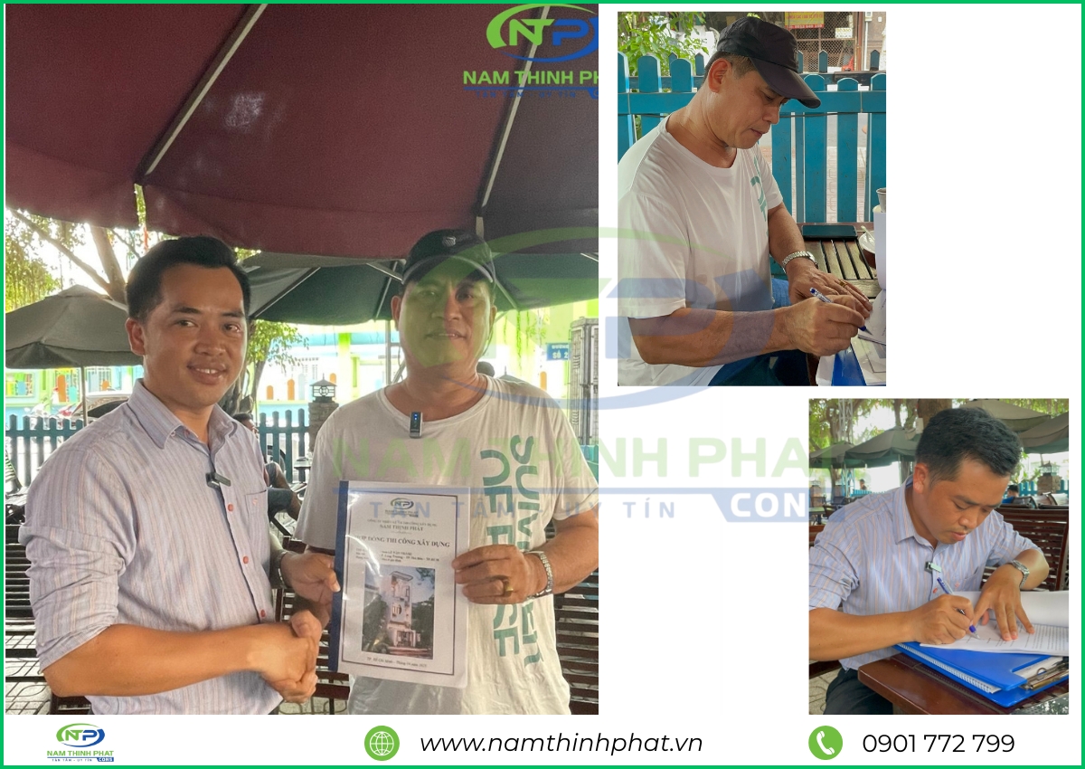 thi công trọn gói nhà 1 trệt 2 lầu