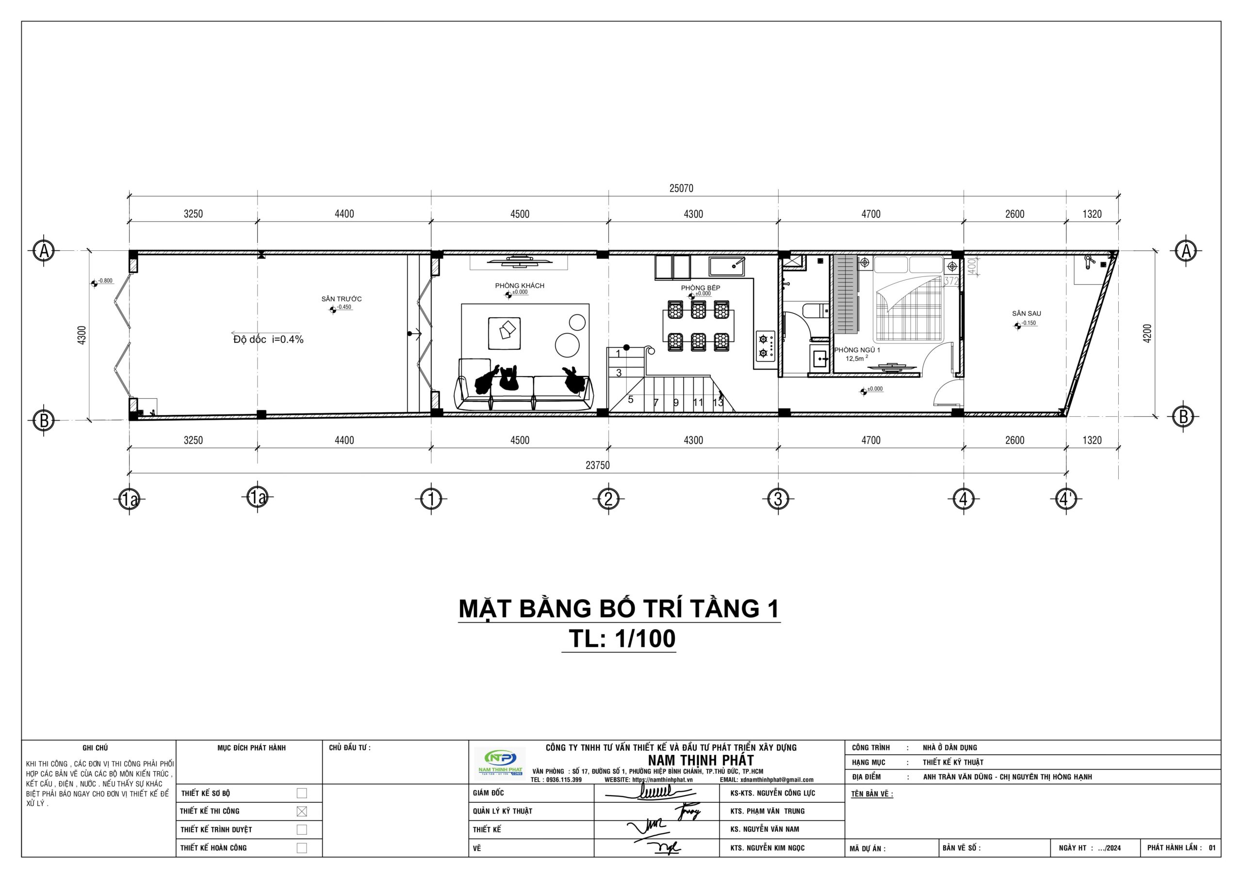 thi công trọn gói nhà phố