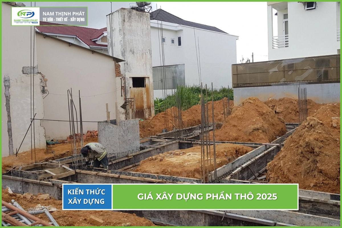 Giá xây dựng phần thô