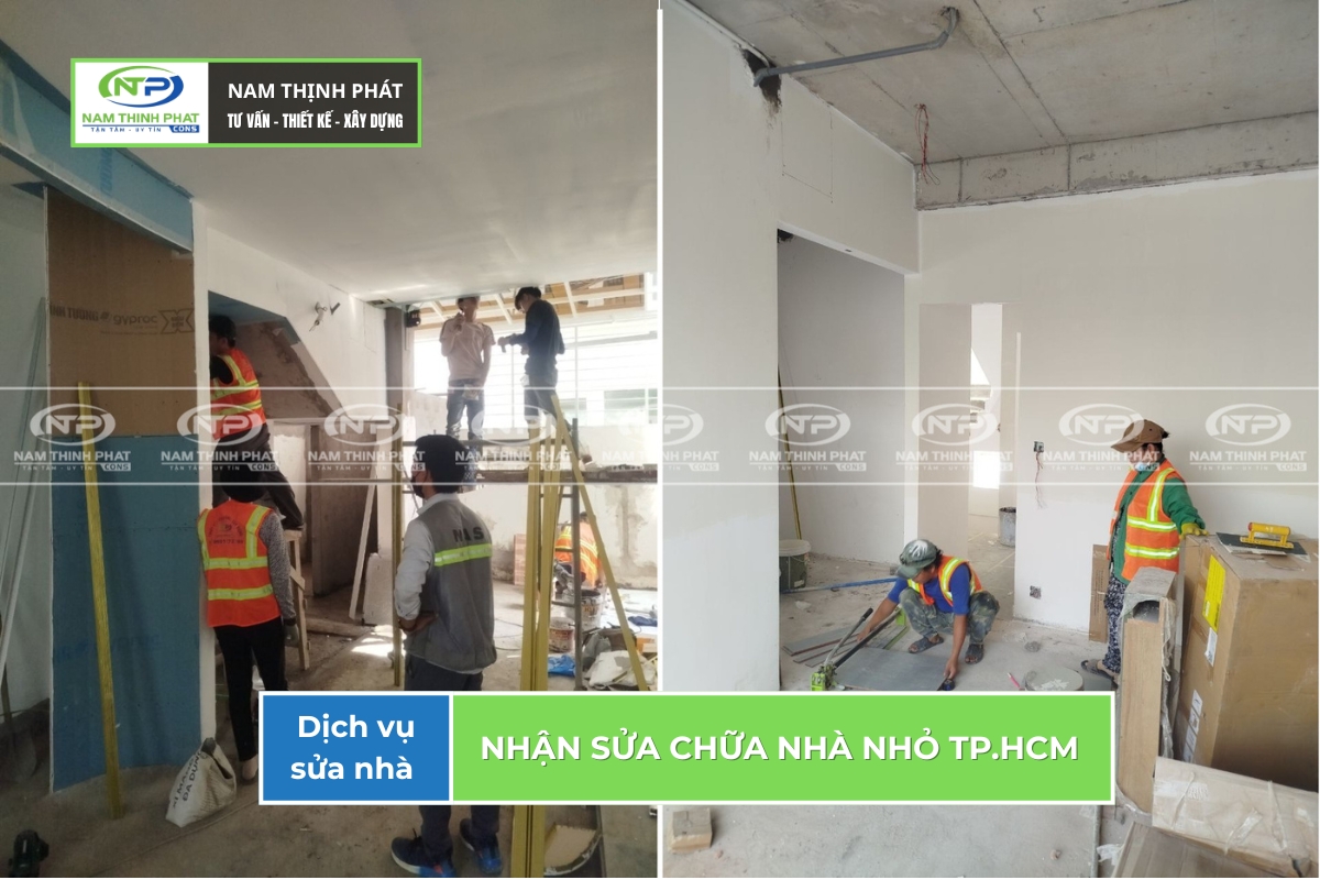nhận sửa chữa nhà nhỏ