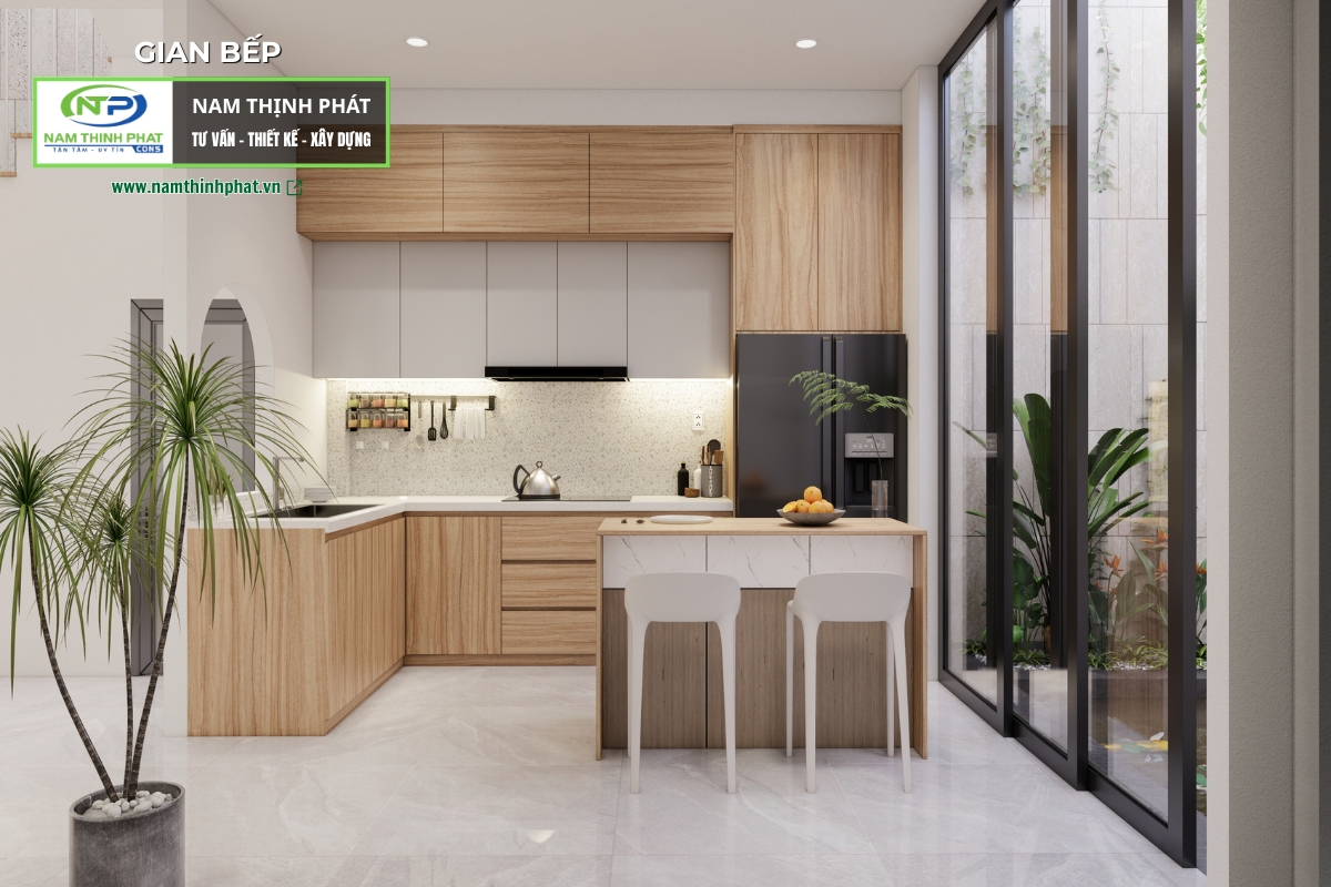 nhà 3 tầng hòa hợp với thiên nhiên