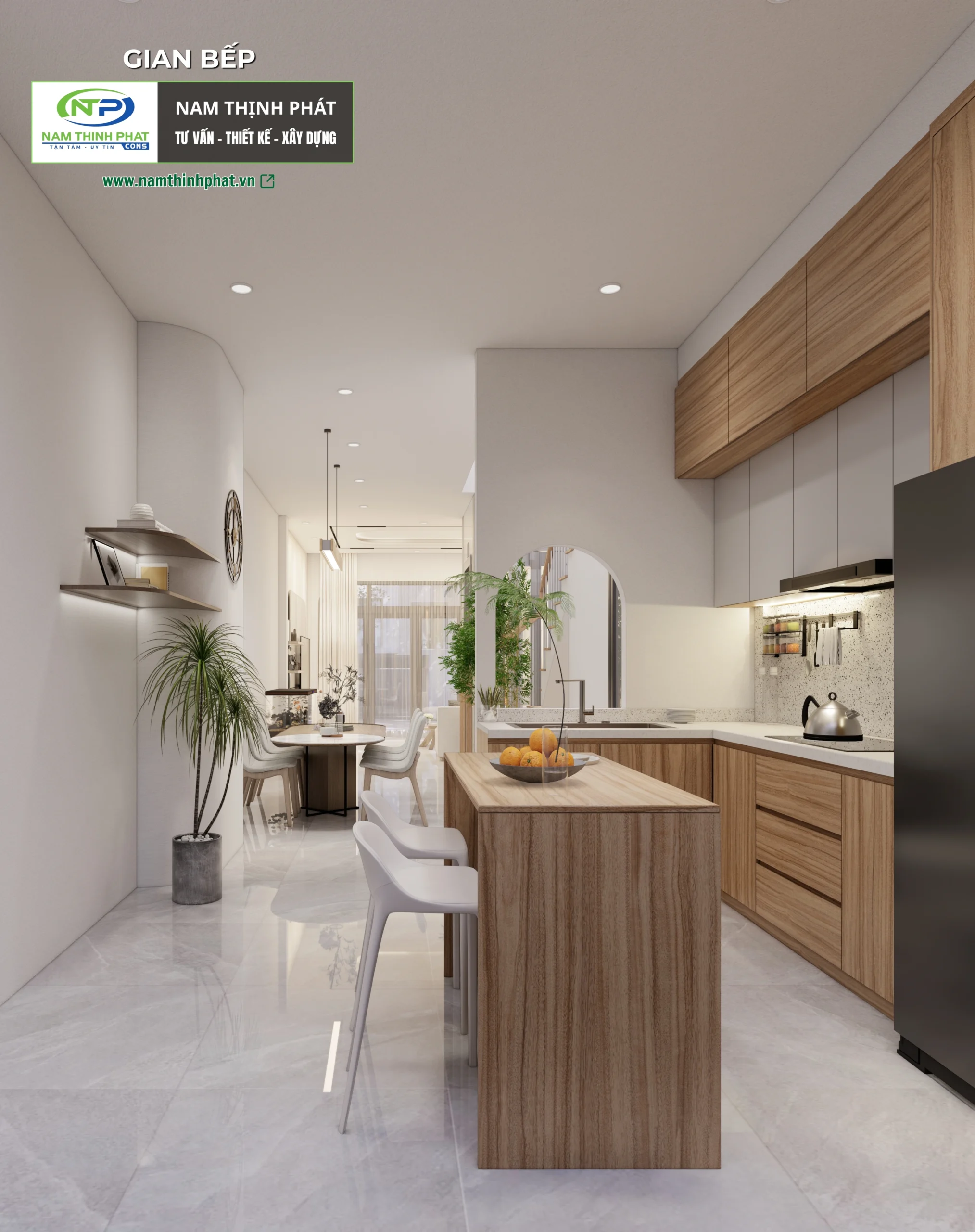 nhà 3 tầng hòa hợp với thiên nhiên