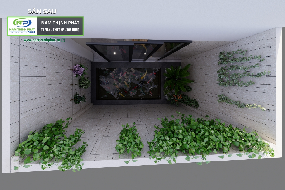 nhà 3 tầng hòa hợp với thiên nhiên